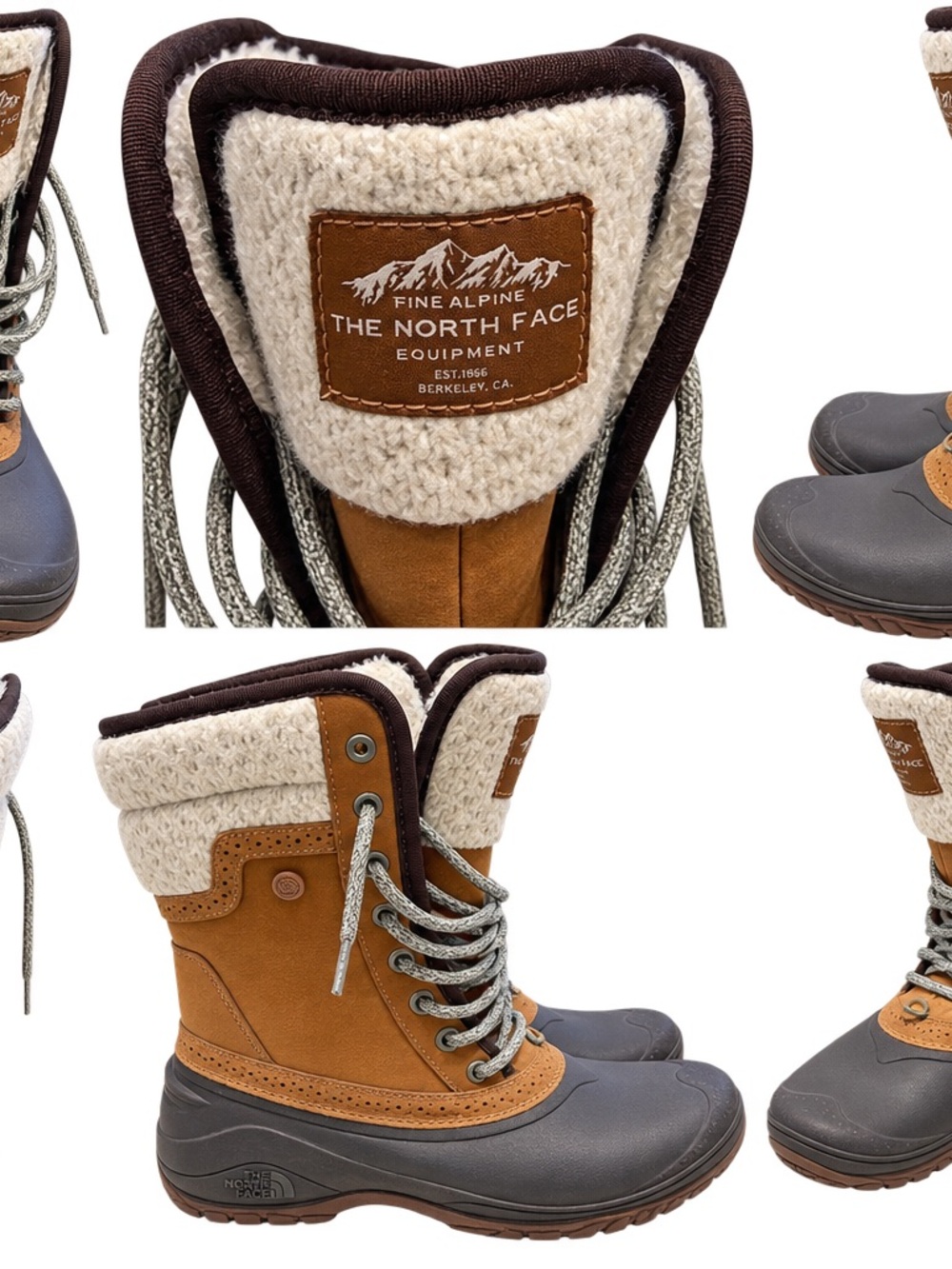 The North Face Women's Insulated Brown & Gray Winter Boots